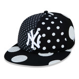 Boné New Era 9fifty Polkadot New York Yankees Aba Reta Preto