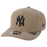 Bone New Era 9fifty Stretch Snap Snapback Mlb New York Yankees Aba Curva Caqui