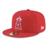 Boné New Era Aba Reta 5950 Fechado Angels Game Cap Vermelho