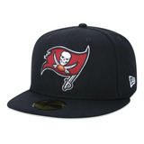 Boné New Era Aba Reta 5950 Nfl Buccaneers League Preto