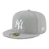 Boné New Era Aba Reta Fechado Mlb Ny Yankees Colors Cinza