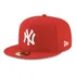 Boné New Era Aba Reta Fechado Mlb Ny Yankees Colors Vermelho