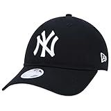 Bone New Era Feminino 9twenty Strapback Mlb New York Yankees Aba Curva Preto