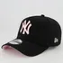 Boné New Era Mlb New York Yankees 940 Flag Preto E Rosa