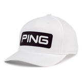 Boné Ping Golf Tour Classic Snapback Hat 2023   Branco preto