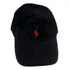 Boné Polo Ralph Lauren Preto Veludo Cavalinho - Frete Grátis