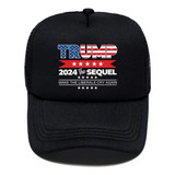 Boné Preto Trump 2024 Sequel Liberdade Tamanho 53 A 63 Cm