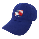 Boné Ralph Lauren Flag Polo U.s.a. Azul Royal