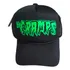 Boné The Cramps Horror Punk Rock Logo Verde Fluorescente