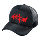 Boné Trucker Aba Curva Telinha Fatal Fury Exclusivo