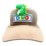Bone Viseira Dinossauro Infantil Sol Praia Passeio Piscina