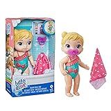 Boneca Baby Alive Banho Carinhoso Loira   Para Brincar Dentro E Fora Da água   E8721   Hasbro  Cor  Rosa E Roxo