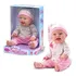 Boneca Baby Babilina Soninho Com Touca E Pijama 34cm