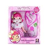 Boneca Baby Moranguinho Dodói Faz Xixi Com Mascara E Acessórios - 30 Cm - Mimo Brinquedos - Moranguinho