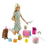Boneca Barbie Aniversário Cachorrinho Infantil Brinquedo