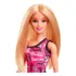 Boneca Barbie Basica Loira E Vestido Heart Rosa Mattel T7439