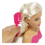 Boneca Barbie Busto Para Pentear Mini Com Acessórios 