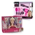 Boneca Barbie Busto Pupee Brinquedos + Kit Salão De Beleza