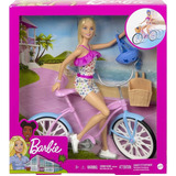 Boneca Barbie Ciclista Com