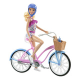 Boneca Barbie Com Bicicleta