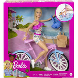 Boneca Barbie Com Bicicleta