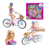 Boneca Barbie Com Bicicleta