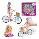 Boneca Barbie Com Bicicleta