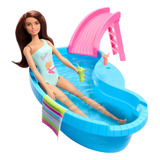 Boneca Barbie Com Piscina