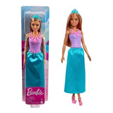 Boneca Barbie Dreamtopia Princesa Morena Saia Azul Mattel