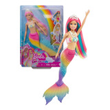 Boneca Barbie Dreamtopia Sereia Arco Iris Muda De Cor Mattel