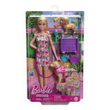 Boneca Barbie E Cachorro