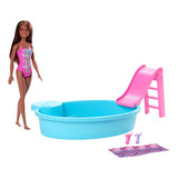 Boneca Barbie Festa Na Piscina Glam Com Acessórios Mattel