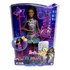 Boneca Barbie Menina Morena Negra Brooklyn Cabelo Com Dreads - Profissão Profissões Quero Ser Cantora - Emite Luz Luzes E Som Sons Música Musical - Acompanha Acessórios Musicais - Mattel Brinquedos