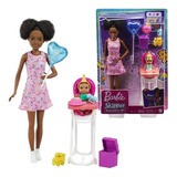 Boneca Barbie Negra Babá Aniversário Do Bebê Grp41 - Mattel
