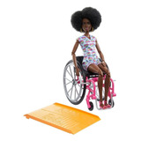 Boneca Barbie Negra Black Power Cadeirante C/ Acessórios