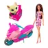 Boneca Barbie Original Mattel + Moto + Pet Da Barbie