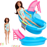 Boneca Barbie Piscina Com