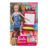 Boneca Barbie Quero Ser Professora De Artes Da Mattel Dhb63