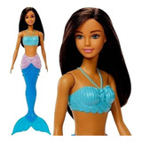 Boneca Barbie Sereia Morena