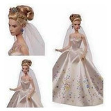 Boneca Barbie Vestido De Noiva Cinderella Disney.