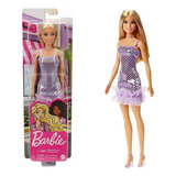Boneca Barbie Vestido Glitter