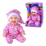 Boneca Bebê 32 Cm Baby Fofura Com Pijama Cotiplás