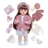 Boneca Bebe Reborn Realista Menina Conjunto Princesa Suéter Rosa 100% Silicone 55cm Zavanese
