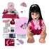 Boneca Bebê Reborn Silicone Com  Itens Exclusivos Bolsa