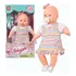 Boneca Bebezinho Vestido Listras Coloridas Estrela 49cm