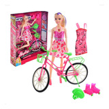 Boneca Bicicleta E Patins
