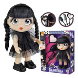 Boneca Bravezinha Tipo Wandinha