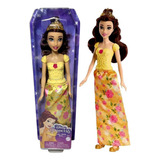 Boneca Colecionável Princesa Menina Morena Bella - Personagem Do Filme Infantil Em Desenho A Bela E A Fera Disney - Mattel Brinquedos