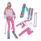 Boneca Esquiadora Fashion Neve