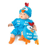 Boneca Galinha Pintadinha Mini Baby Travesseiro Dia Crianças